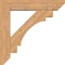 Ekena Millwork Merced Slat Smooth Bracket w/ Offset Brace, Western Red Cedar, 7 1/2"W x 36"D x 36"H BKT0806X36X36MRC06SWR - alternate 4